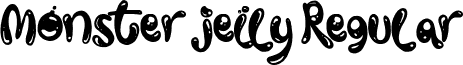 Monster jelly Regular font - Monsterjelly.ttf