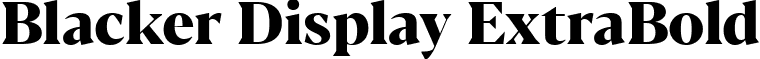 Blacker Display ExtraBold font - blacker.display-extrabold.ttf