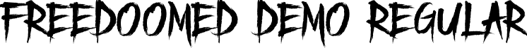 Freedoomed Demo Regular font - Freedoomed Demo.ttf