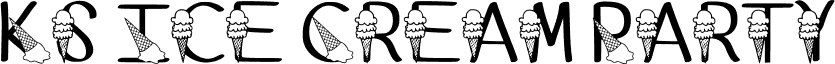 Ks Ice Cream Party font - KsIceCreamParty-Regular.ttf