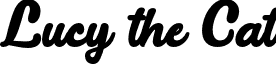 Lucy the Cat font - Lucy The Cat - OTF.otf