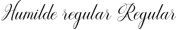 Humilde regular Regular font - Humilde regular.otf