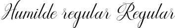 Humilde regular Regular font - Humilde regular.ttf
