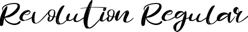 Revolution Regular font - Revolution Brush Font.ttf