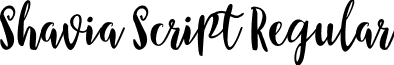 Shavia Script Regular font - Shavia Script.ttf