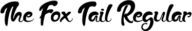 The Fox Tail Regular font - The Fox Tail Regular.otf