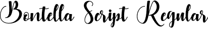 Bontella Script Regular font - BontellaScript.otf
