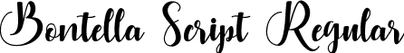 Bontella Script Regular font - BontellaScript.ttf