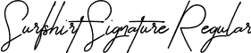 Surfshirt Signature Regular font - SurfshirtSignature.otf