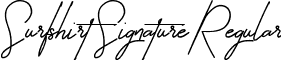 Surfshirt Signature Regular font - SurfshirtSignature.ttf