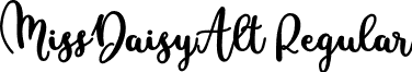 MissDaisyAlt Regular font - MissDaisyAlt.otf