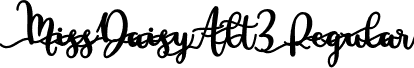 MissDaisyAlt3 Regular font - MissDaisyAlt3.otf