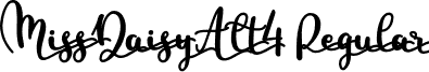 MissDaisyAlt4 Regular font - MissDaisyAlt4.otf