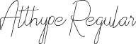 Althype Regular font - Althype.otf