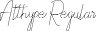 Althype Regular font - Althype.ttf