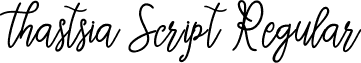 thastsia Script Regular font - thastsiaScript.otf