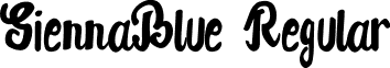 SiennaBlue Regular font - SiennaBlue.otf