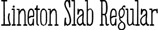 Lineton Slab Regular font - Lineton Slab.ttf