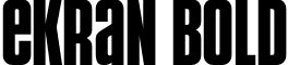 Ekran Bold font - Ekran-font.ttf