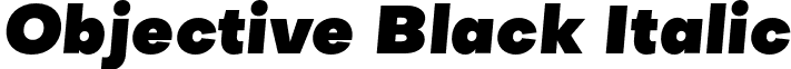 Objective Black Italic font - Objective-Black-Italic.otf