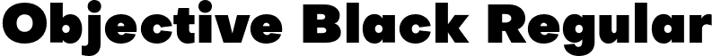 Objective Black Regular font - Objective-Black.otf
