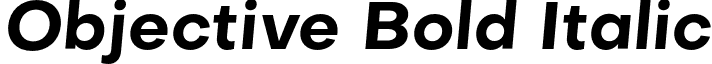 Objective Bold Italic font - Objective-Bold-Italic.otf
