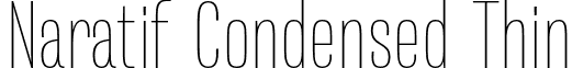 Naratif Condensed Thin font - Akufadhl - Naratif Condensed Thin.otf