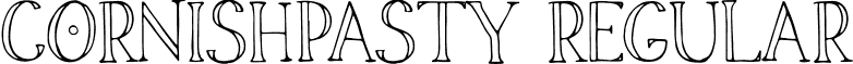CornishPasty Regular font - Cornish_Pasty-Regular.otf