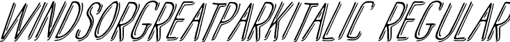 WindsorGreatParkItalic Regular font - Windsor_Great_Park_Italic-Regular.otf