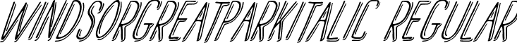 WindsorGreatParkItalic Regular font - Windsor_Great_Park_Italic-Regular.ttf