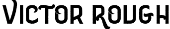 Victor Rough font - Victor-Rough.otf