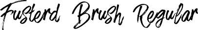 Fusterd Brush Regular font - Fusterd Brush.otf