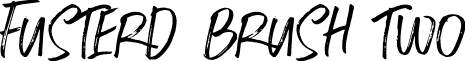 Fusterd Brush Two font - Fusterd Brush Two.otf