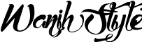 Wanih Style font - Wanih Styles.otf