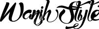 Wanih Style font - Wanih Styles.ttf