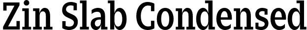 Zin Slab Condensed font - CarnokyType - Zin Slab Condensed Demo.otf