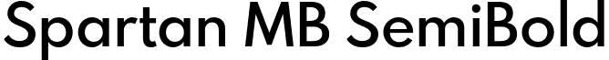 Spartan MB SemiBold font - SpartanMB-SemiBold.otf