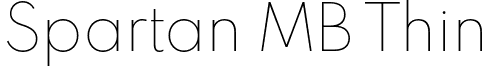 Spartan MB Thin font - SpartanMB-Thin.otf