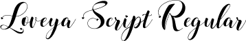 Loveya Script Regular font - Loveya Script.ttf