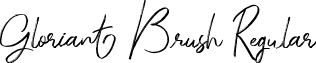 Gloriant Brush Regular font - Gloriant Brush.ttf