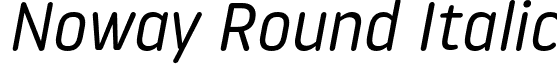 Noway Round Italic font - NowayRound-Italic.otf