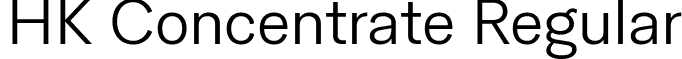 HK Concentrate Regular font - HKConcentrate-Regular.ttf
