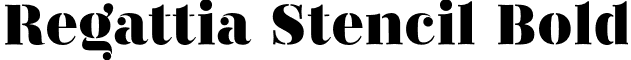 Regattia Stencil Bold font - RegattiaStencil-Bold.otf