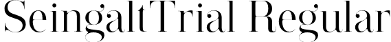 SeingaltTrial Regular font - Seingalt_Trial.otf