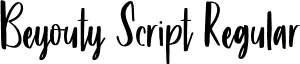 Beyouty Script Regular font - Beyouty Script.otf