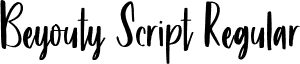 Beyouty Script Regular font - Beyouty Script.ttf
