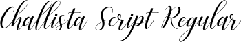 Challista Script Regular font - Challista Script.otf
