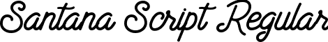 Santana Script Regular font - Santana Script.otf