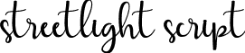 streetlight script font - Streetlight script.ttf