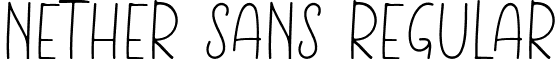 NETHER SANS Regular font - NETHER SANS.ttf